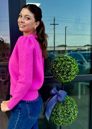 Hot Pink Cardigan