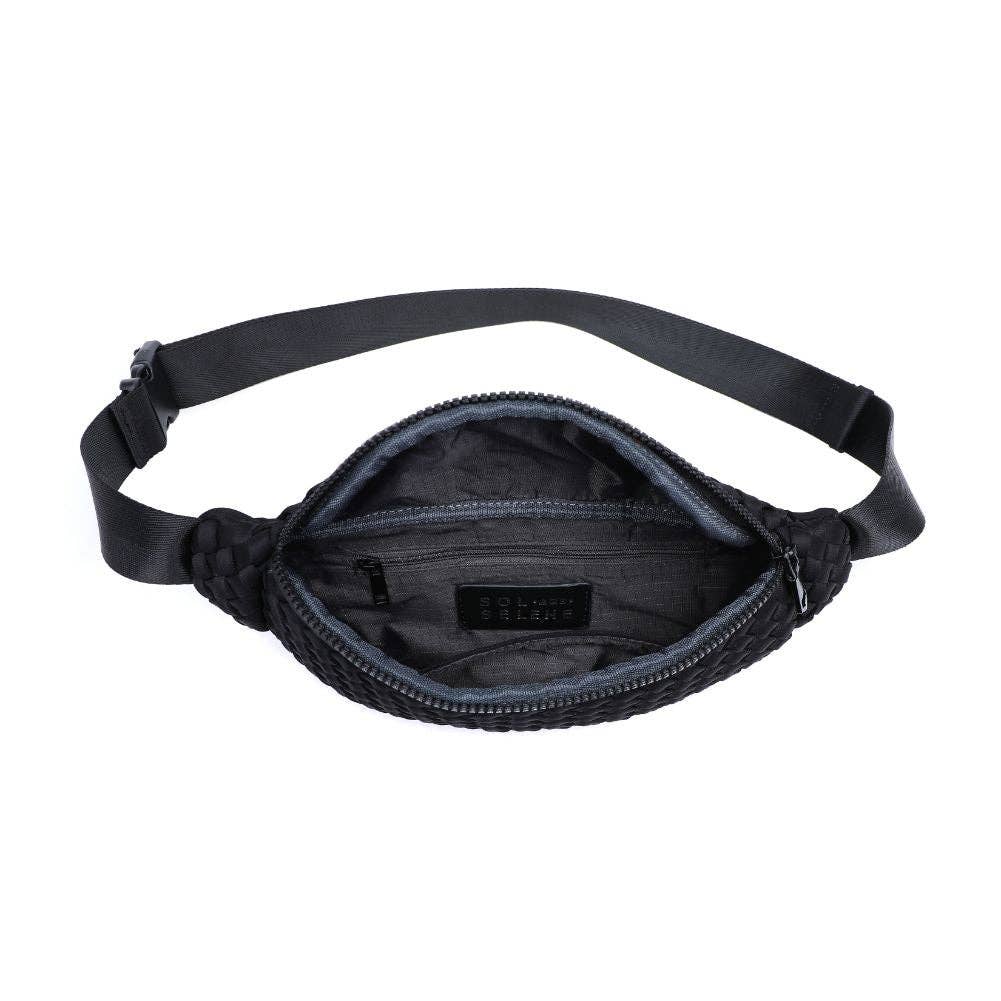 Aim High Woven Belt Bag - Black