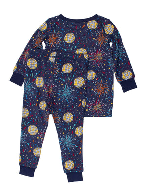 Navy Happy New Year Pajama Set