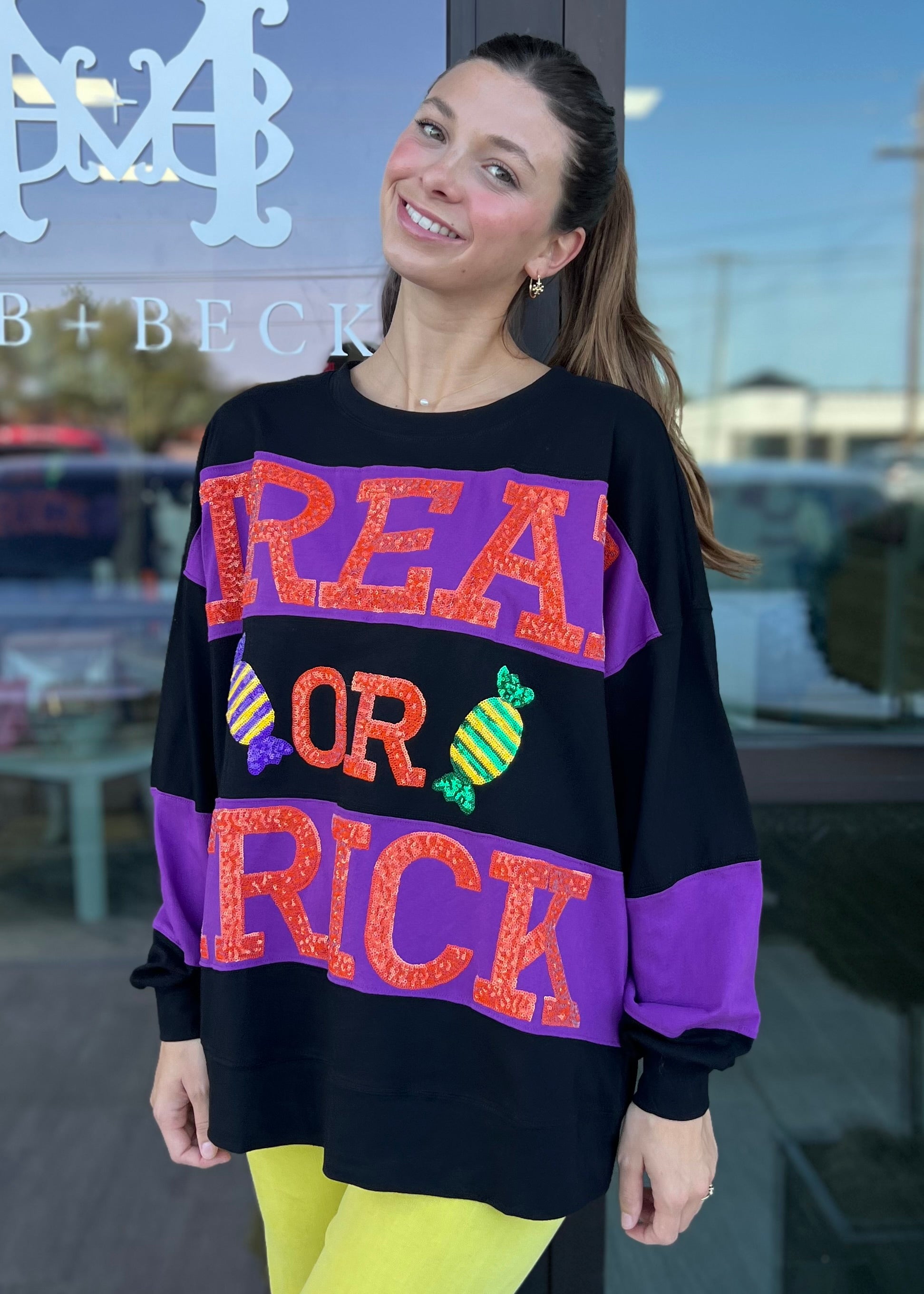 Treat or Trick Sequin Top