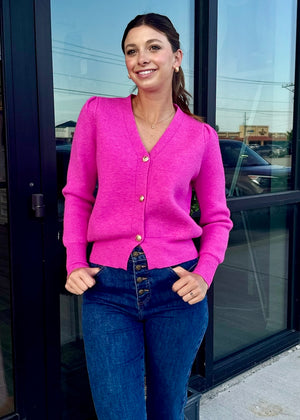 Hot Pink Cardigan