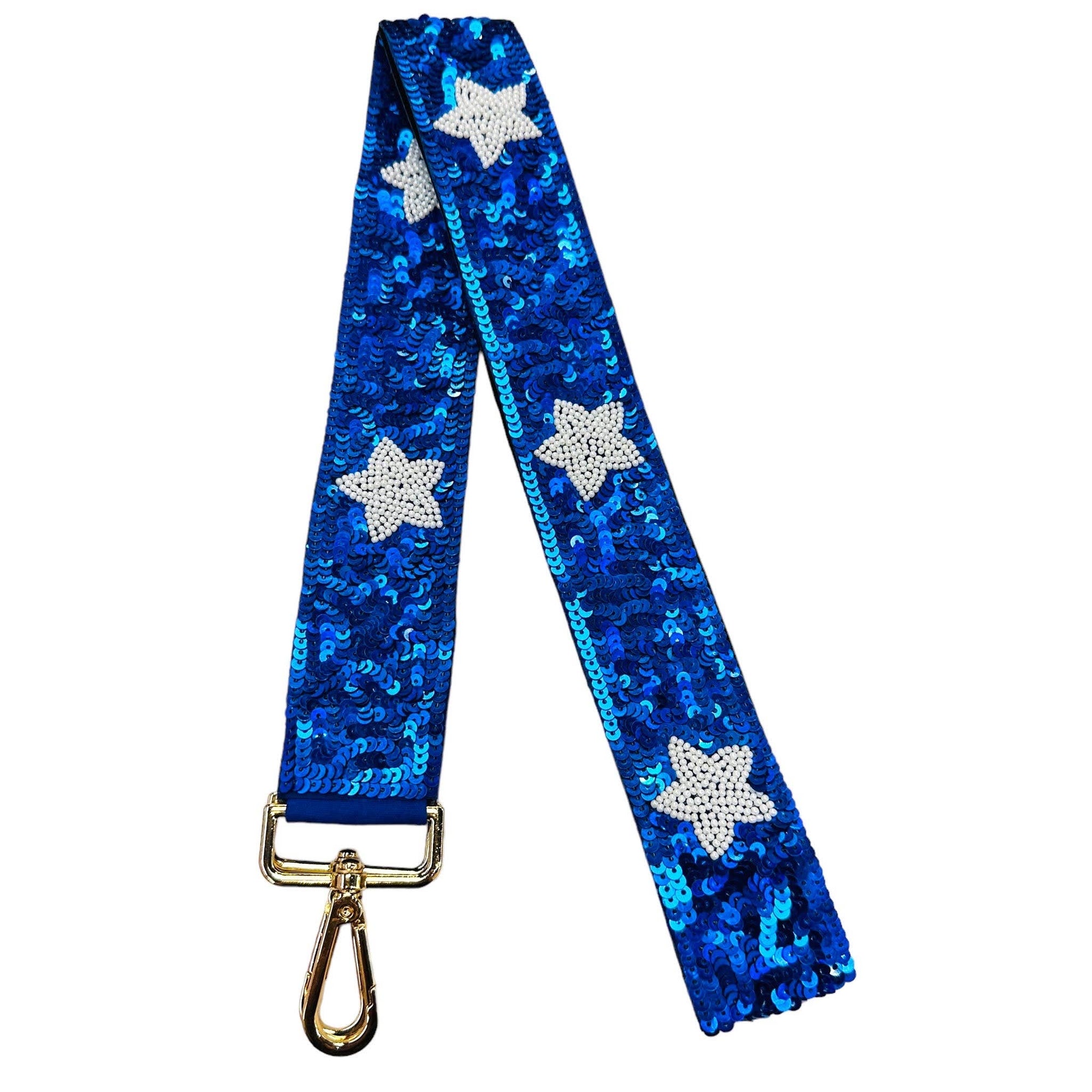 Blue & White Star Sequin Strap