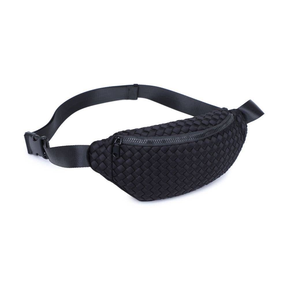 Aim High Woven Belt Bag - Black