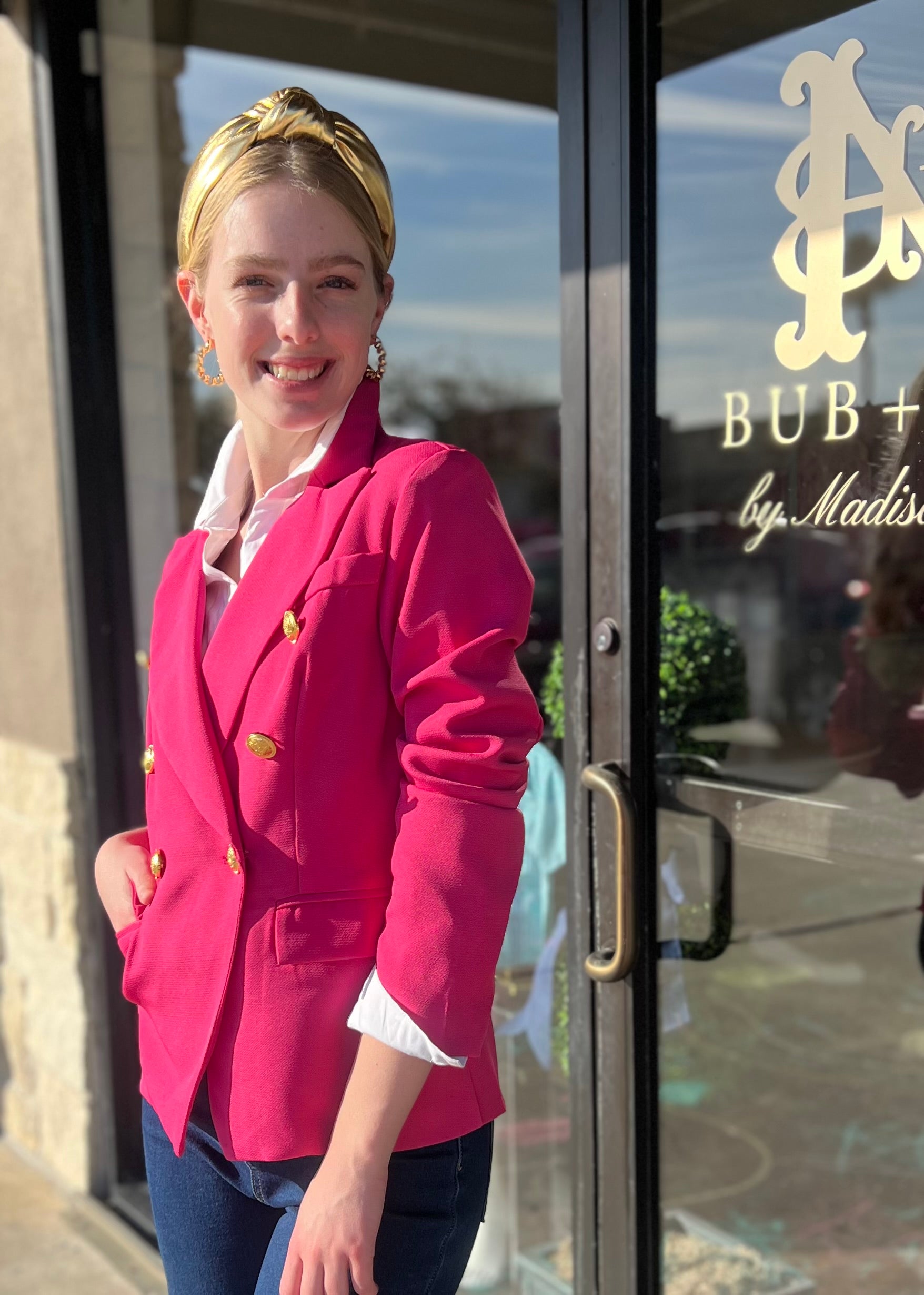 Fuchsia Pink Blazer