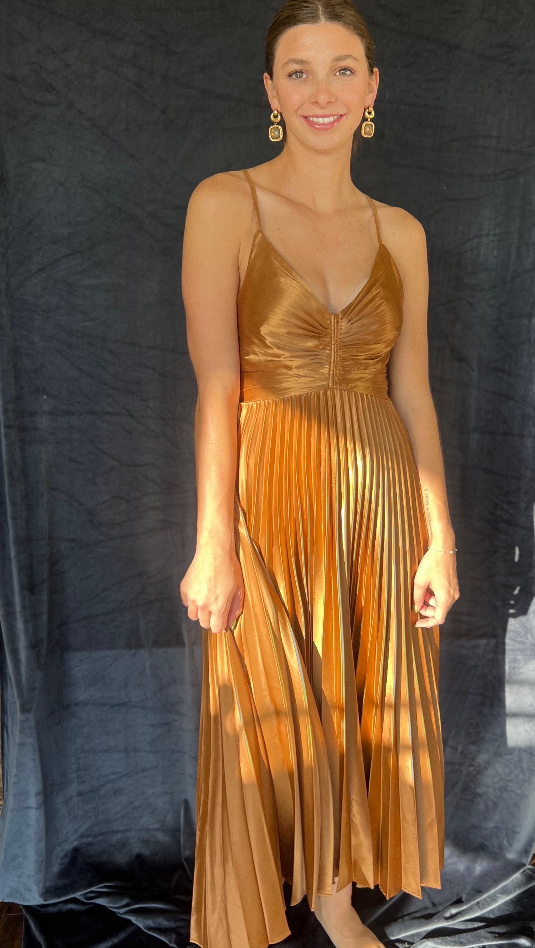 Pastel Midi Pleated Skirt — My Golden Beauty
