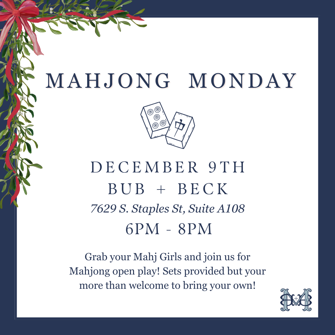 Mahjong Monday Reservation - December 9