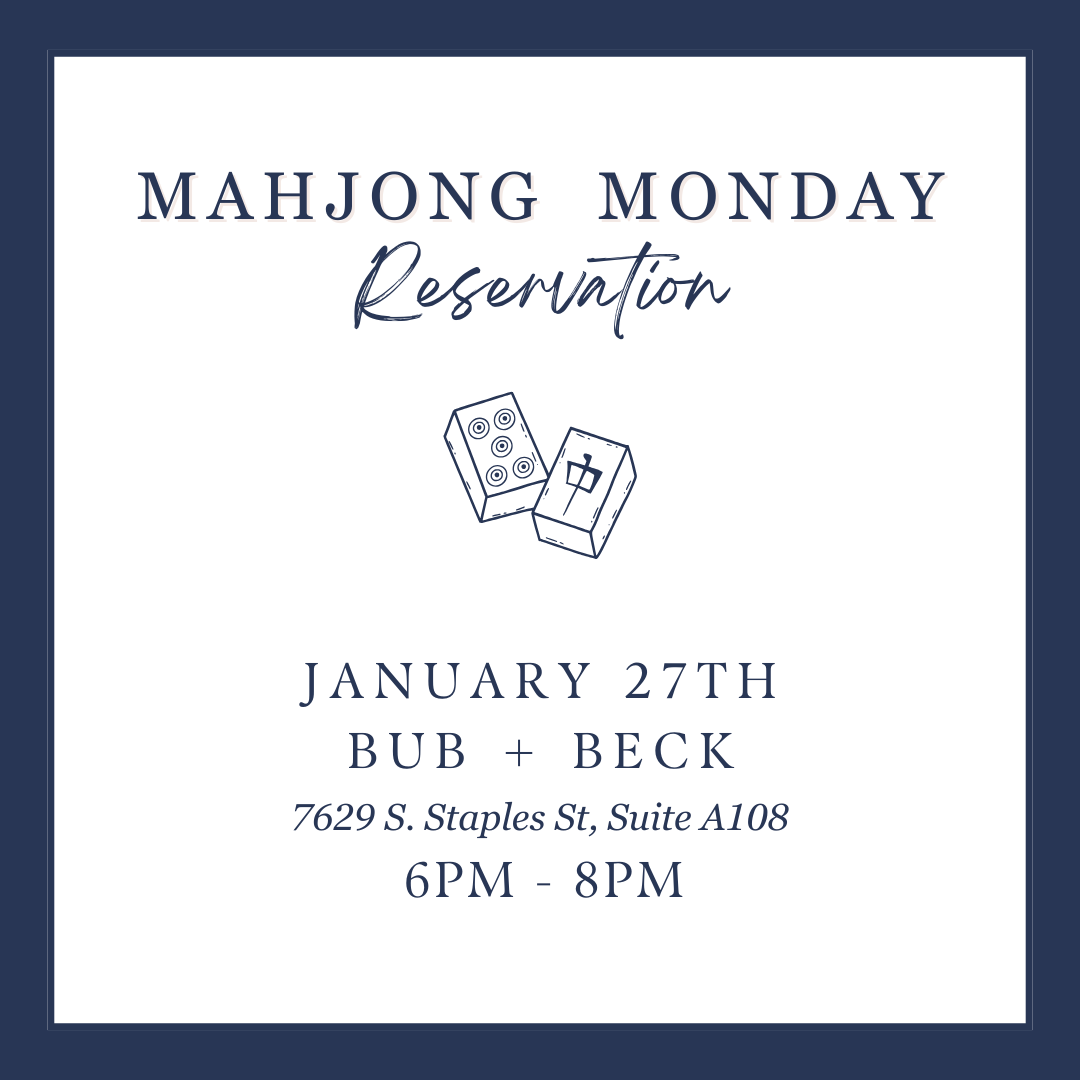 Mahjong Monday Reservation - January 27th