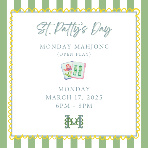 Mahjong Monday Reservation - March 17th