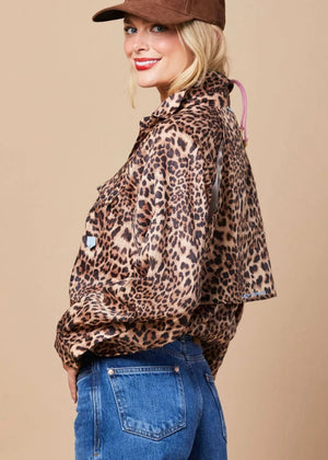 Lady Captain Leopard Ranch Top