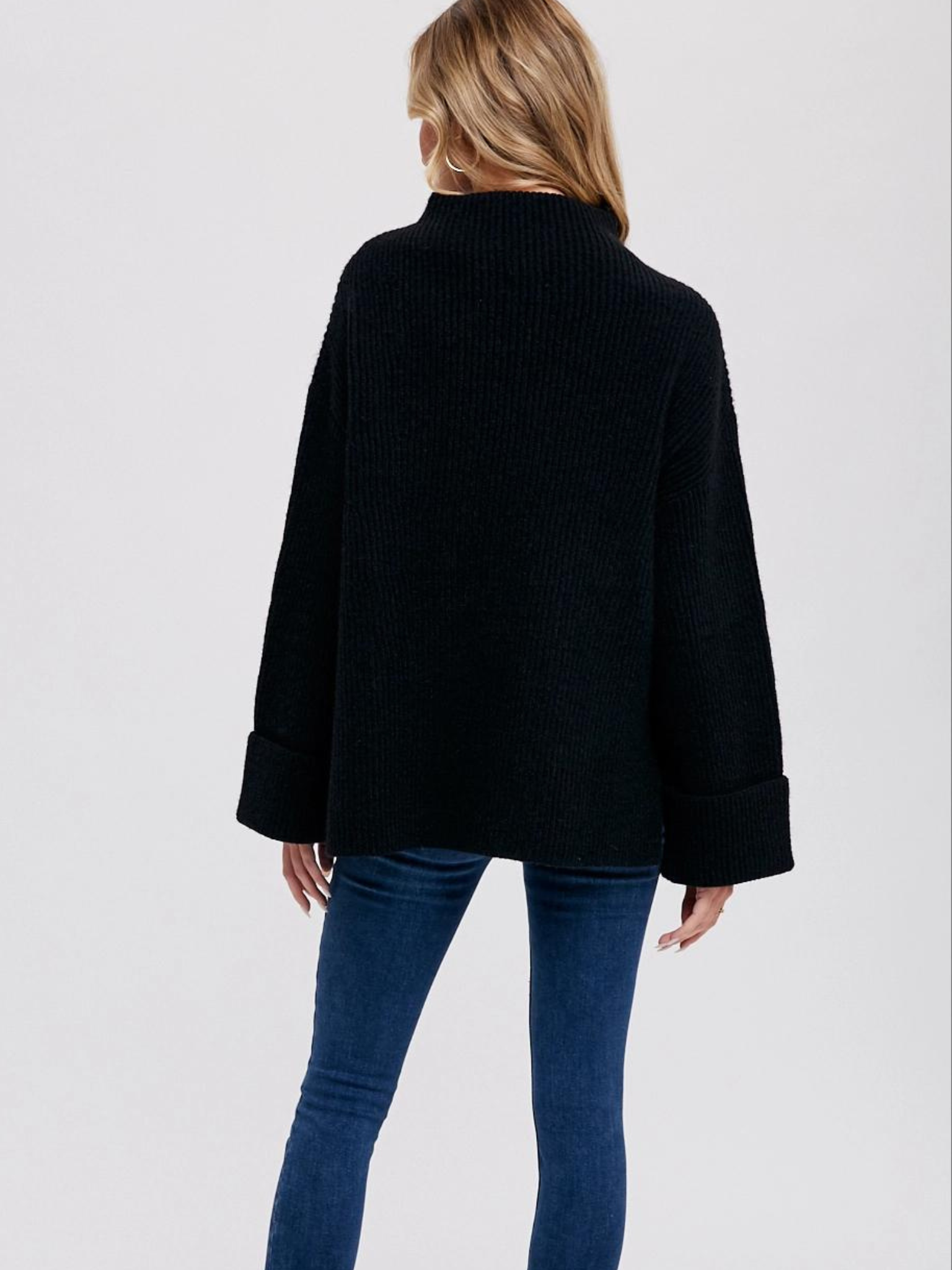 Oversized Funnel Neck Pullover