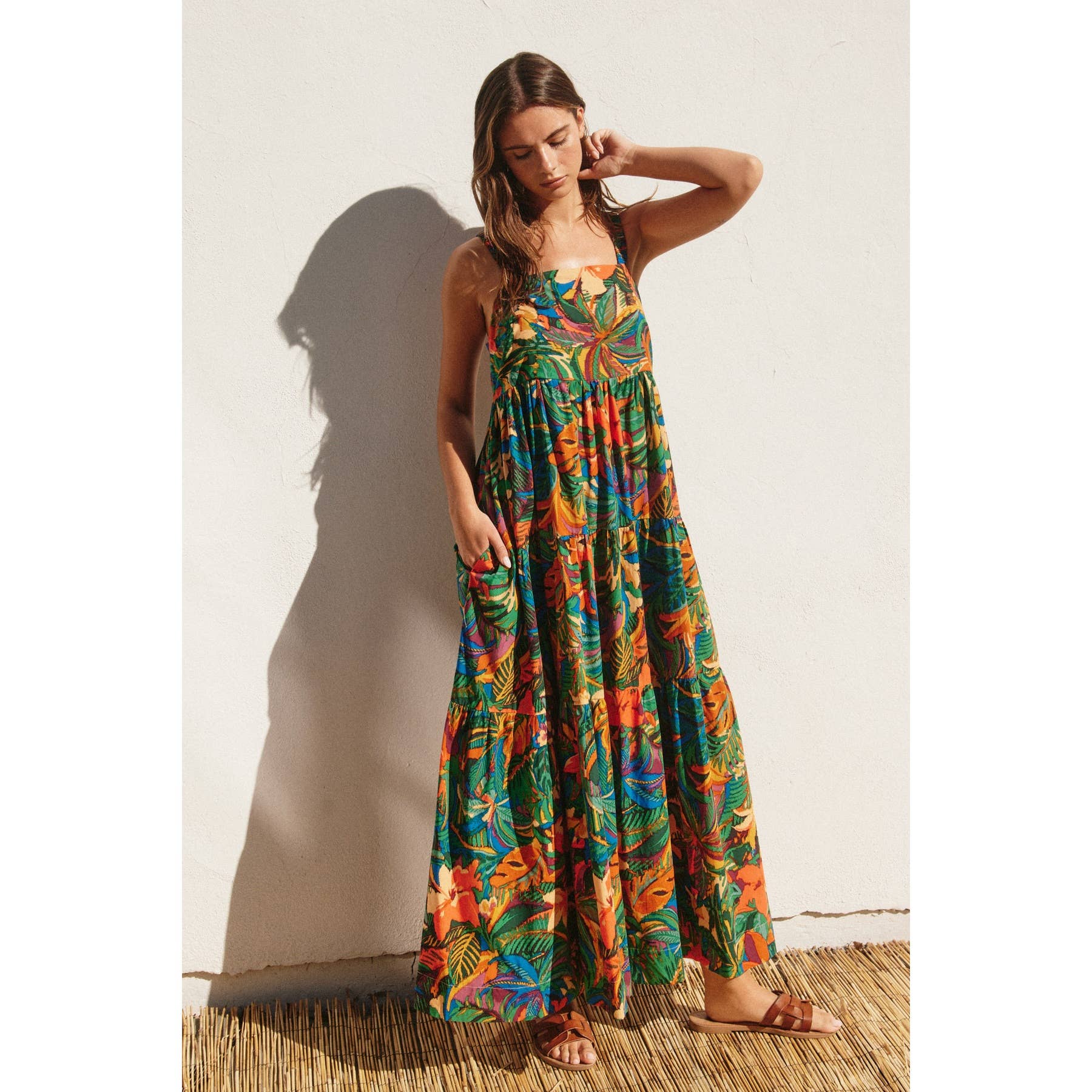 Sunny Serenity Maxi Dress