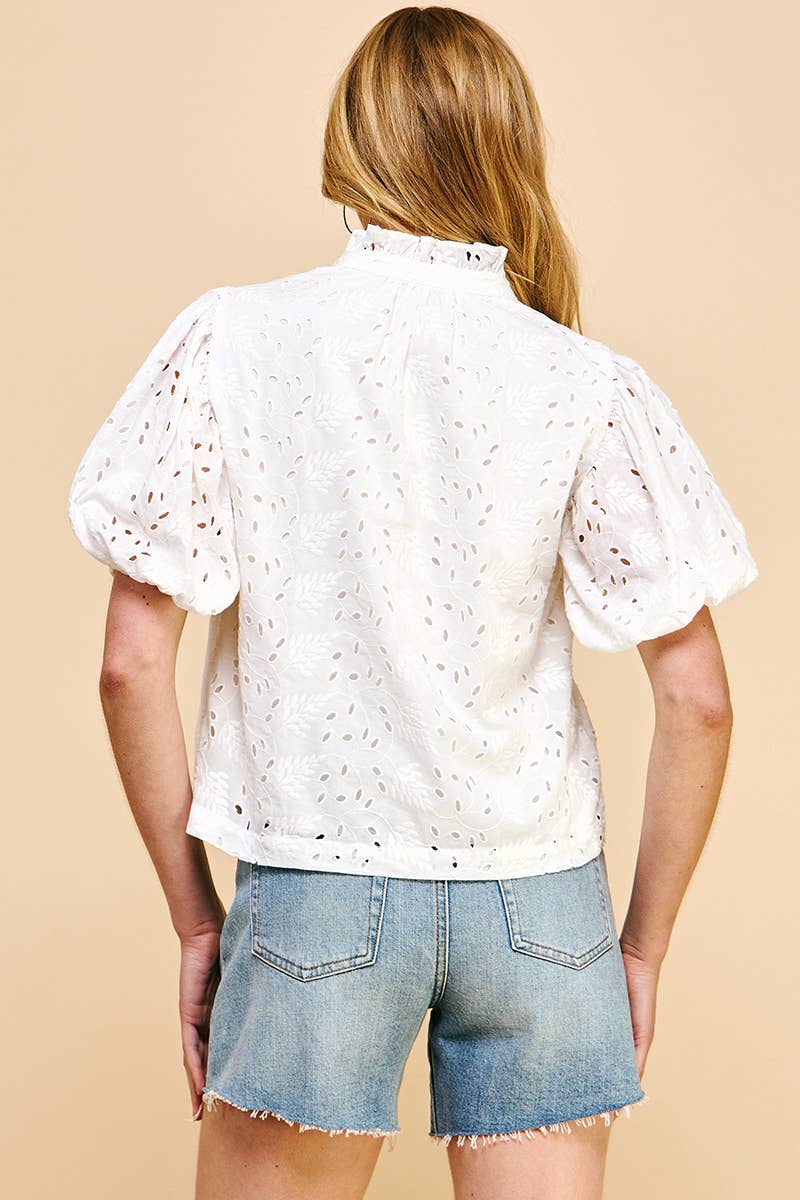 Eyelet Embroidery Top