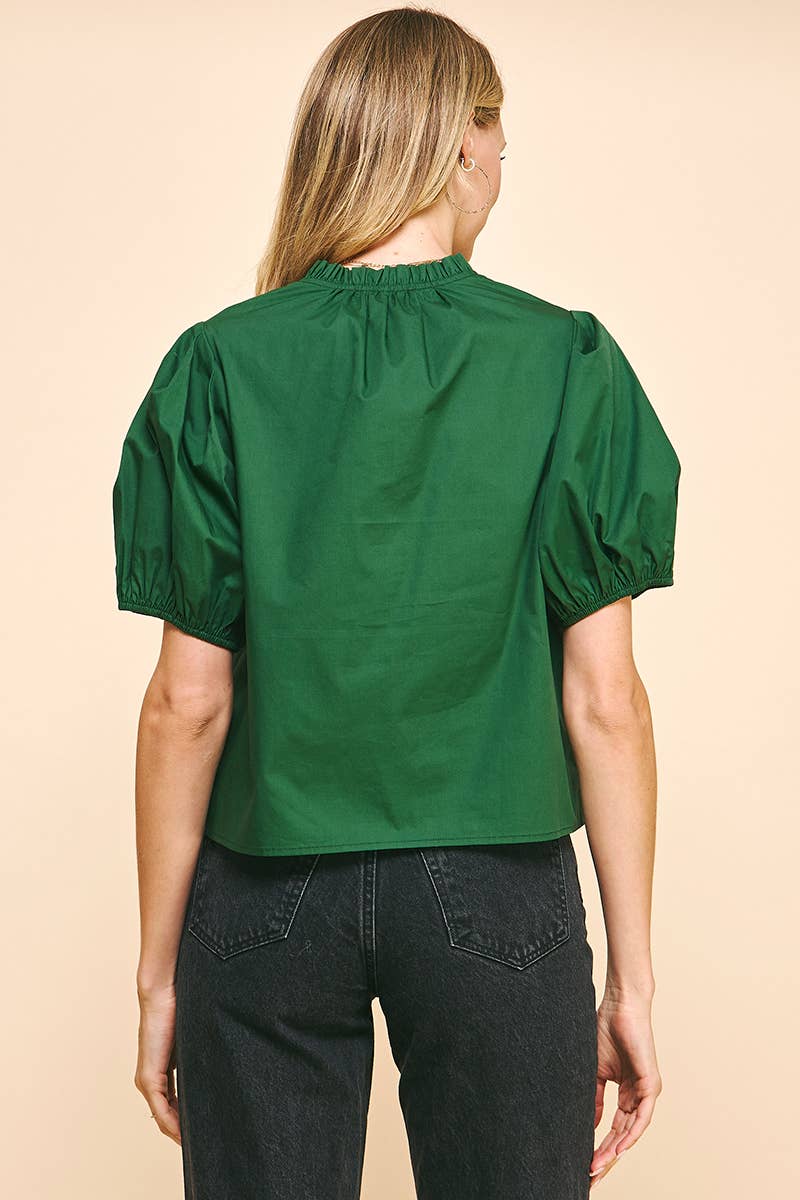 Fall Green Top