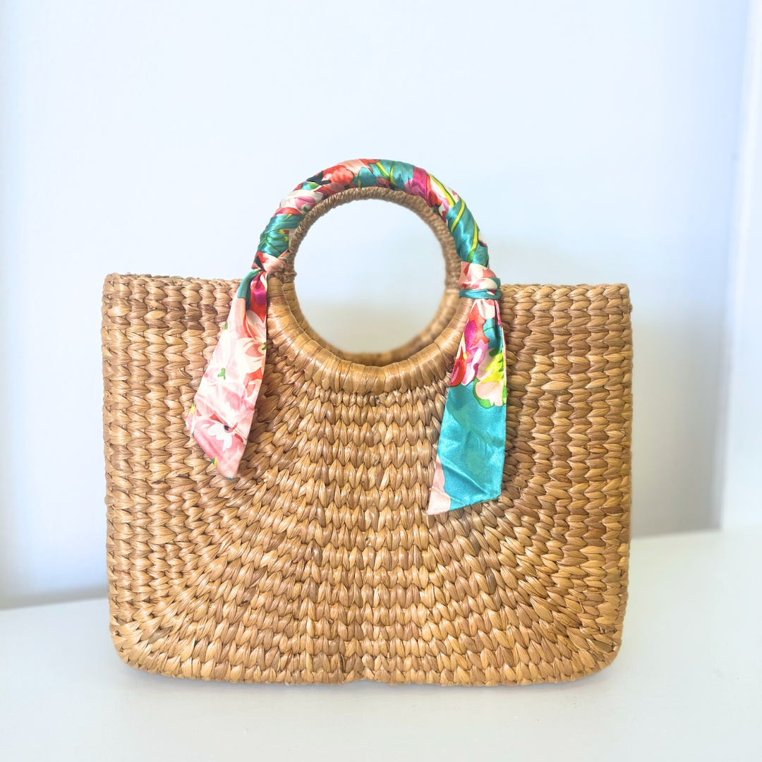 Beach Tote With Scarf