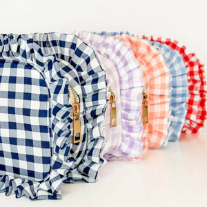 Red Ruffle Gingham Bag