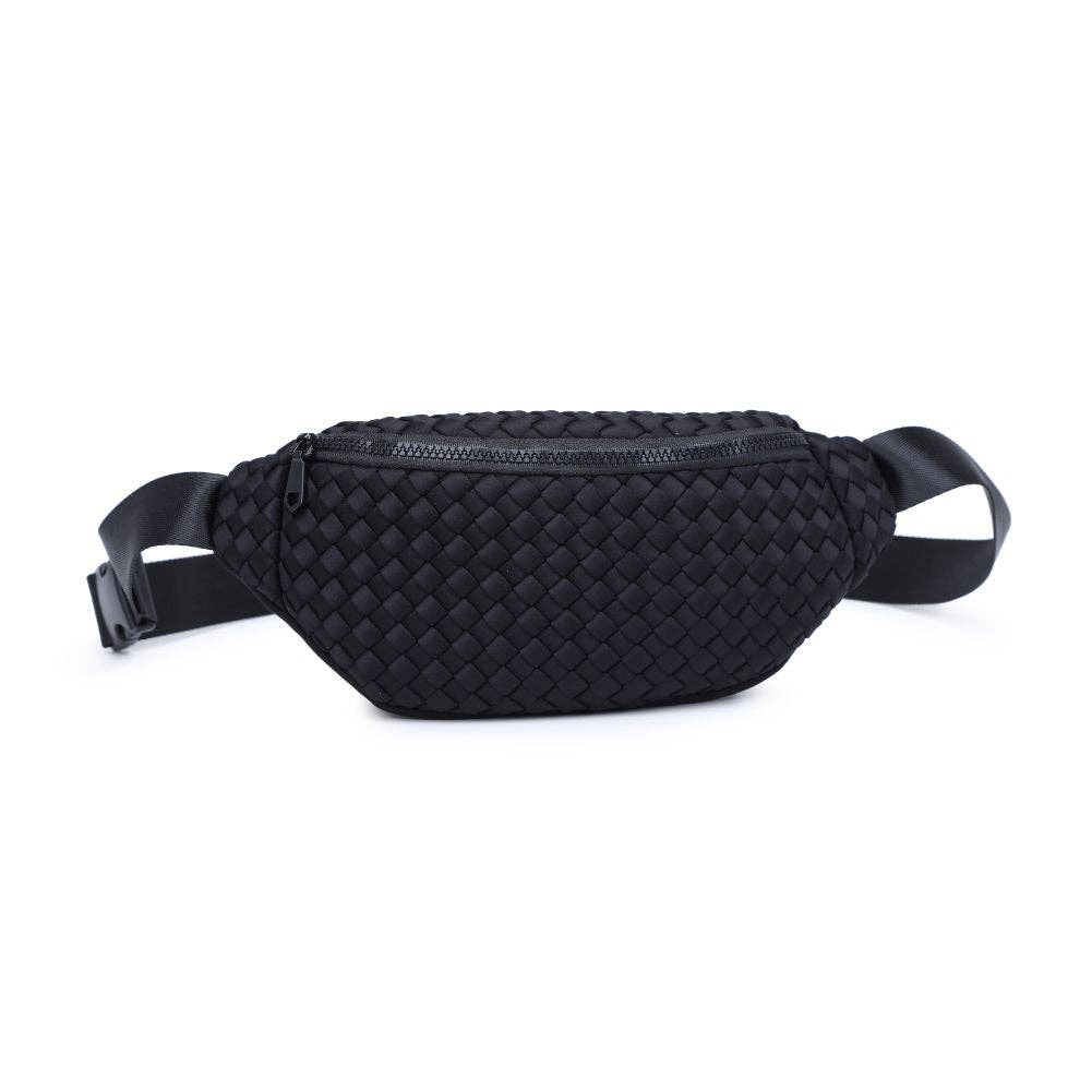 Aim High Woven Belt Bag - Black