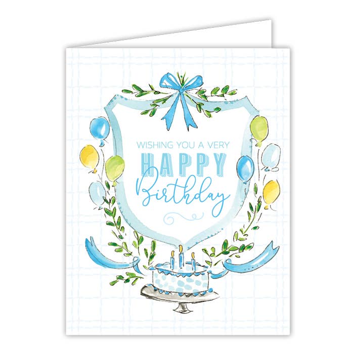 Blue Birthday Card