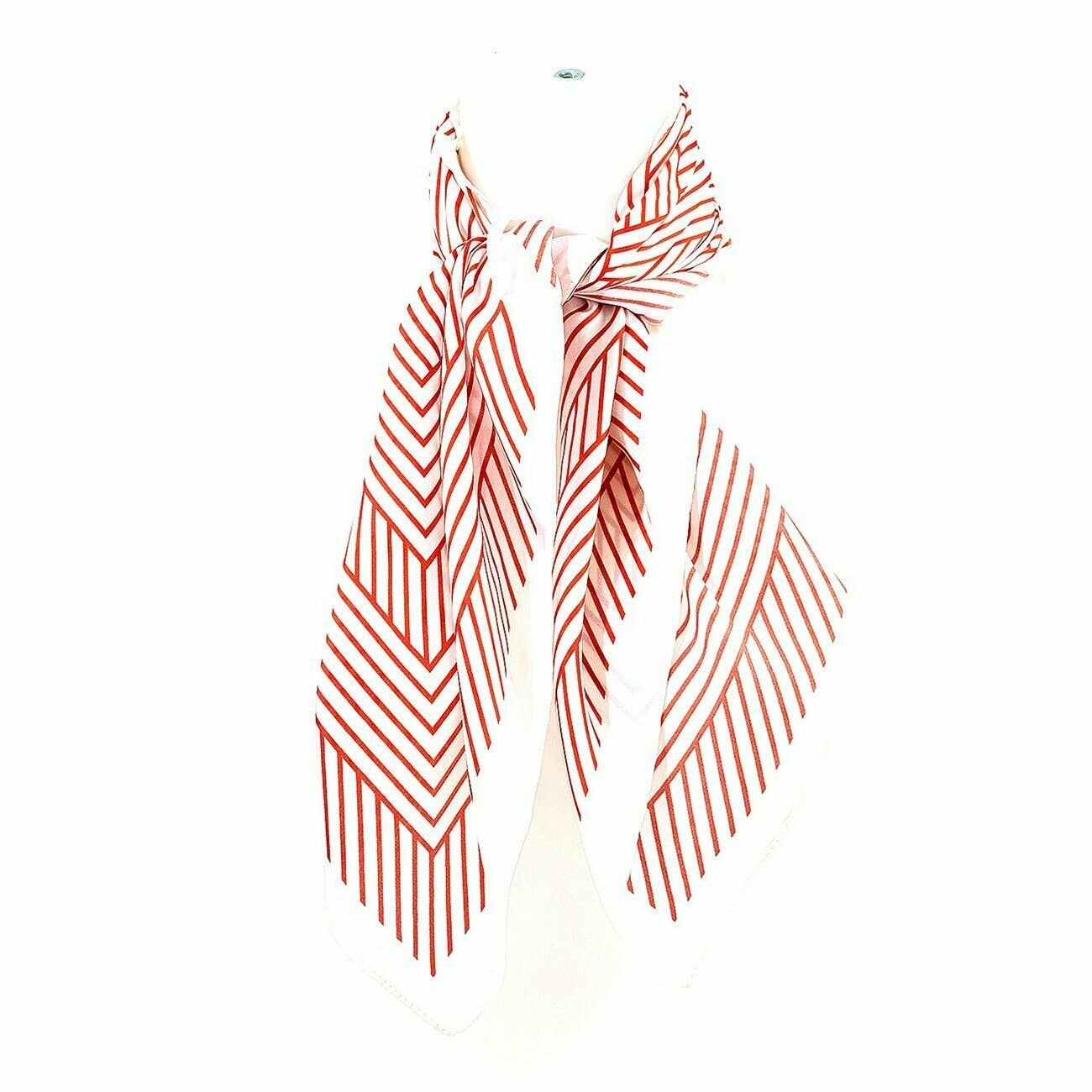 Diagonal Lines Scarf - Red