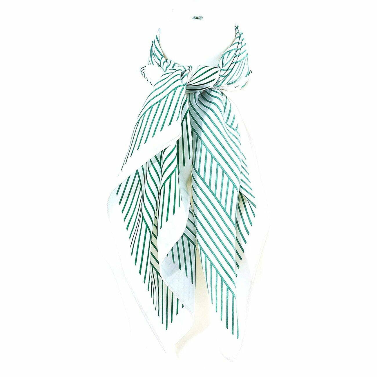 Diagonal Lines Scarf - Mint